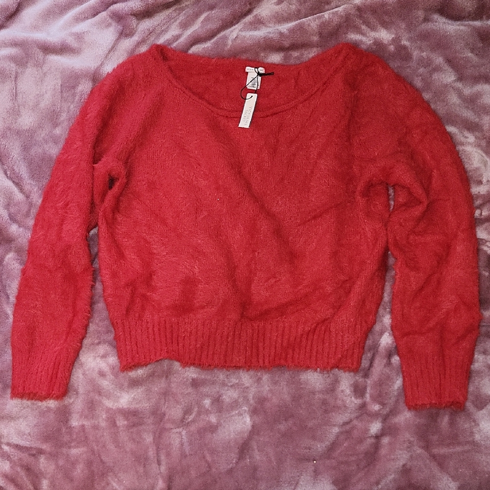 Victoria's Secret Vibrant Red Crew Neck Sweater